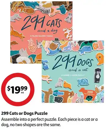 Coles 299 Cats or Dogs Puzzle offer