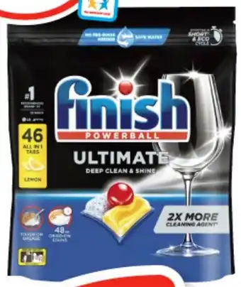 IGA Finish Ultimate Dishwashing Tablets Lemon 46 Pack offer