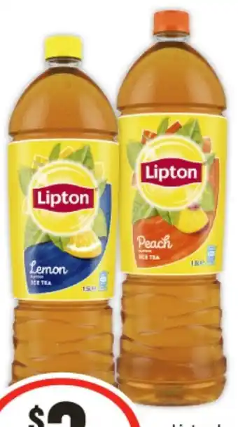 IGA Lipton Ice Tea 1.5 Litre Selected Varieties offer