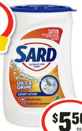 IGA Sard Stain Remover Powder 900g-1kg Selected Varieties offer