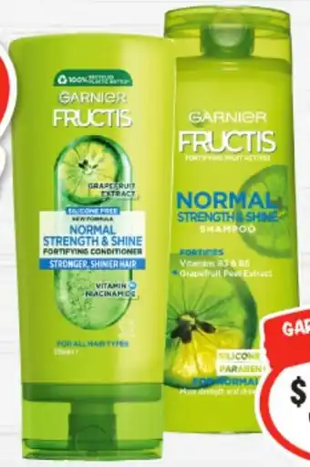 IGA Garnier Fructis Shampoo or Conditioner 315mL Selected Varieties offer