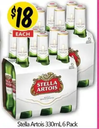 NQR Stella Artois 330mL 6 Pack offer