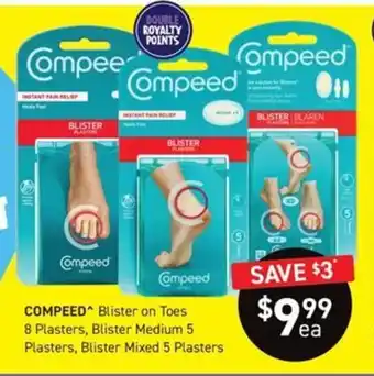 Chemist King COMPEED* Anti Blister Stick 8ml, Sports Heel Blister 5 Plasters offer