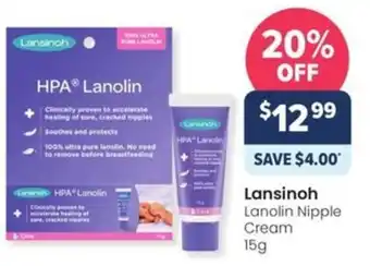 Advantage Pharmacy Lanolin Nipple Cream 15g offer