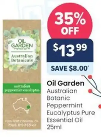 Advantage Pharmacy Oil Garden Australian Botanic Peppermint Eucalyptus Pure Essential Oil 25ml offer