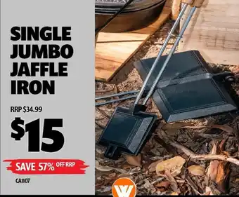 Getaway Outdoors SINGLE JUMBO JAFFLE IRON offer