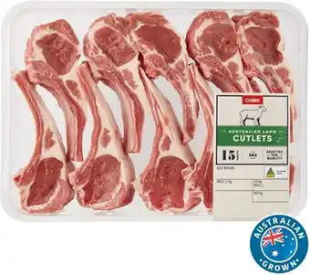 Coles Coles Australian Lamb Cutlets offer