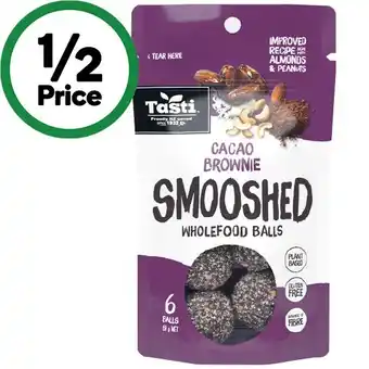 Woolworths Tasti Fruit & Vege or Smooshed Balls 58-69g – From the Health Food Aisle offer