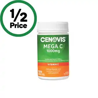 Woolworths Cenovis Mega C 1000mg Chewable Tablets Pk 100 offer