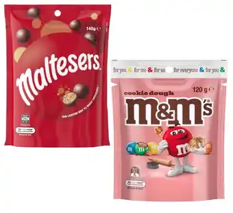 Coles Mars M&M's, Maltesers or Pods 120g-180g offer