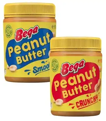 Coles Bega Smooth or Crunchy Peanut Butter 470g offer