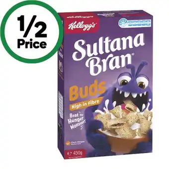 Woolworths Kellogg’s Sultana Bran Buds 450g offer