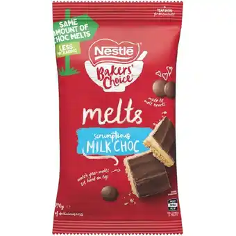 Woolworths Nestle Baking Chocolate Blocks, Melts or Bits 180-290g offer