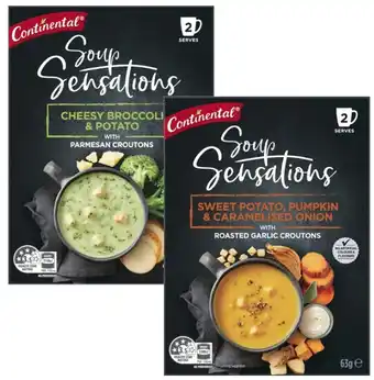 Coles Continental Soup Sensations 2 Serve 40g-70g offer