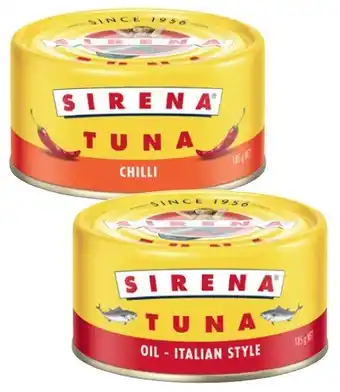 Coles Sirena Tuna 185g offer