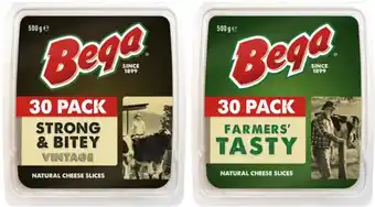 Coles Bega Cheese Slices 500g offer