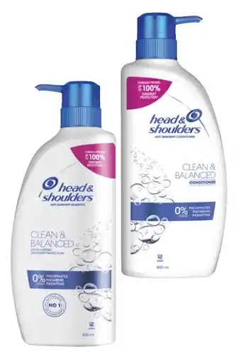 Coles Head & Shoulders Shampoo or Conditioner 850mL offer