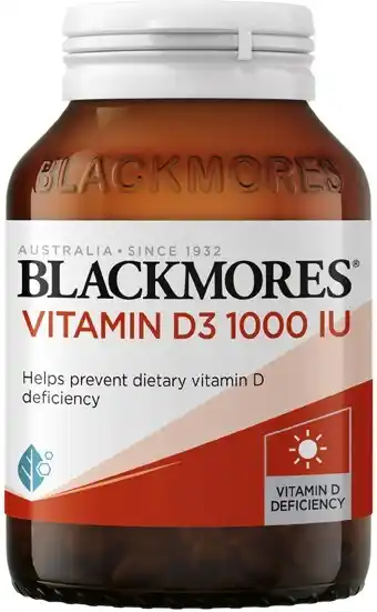 Coles Blackmores Vitamin D3 1000IU Capsules 200 Pack offer