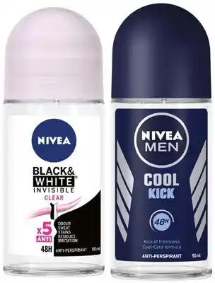 Coles Nivea Antiperspirant Roll On Deodorant 50mL offer