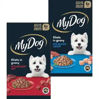 Woolworths My Dog Wet Dog Food Pk 6 x 100g offer