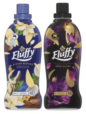 Coles Fluffy Concentrated Fabric Conditioner 900mL-1 Litre offer