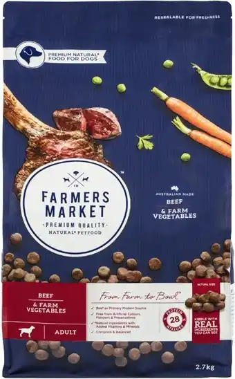 Coles Farmers Market Dry Dog Food 6.5kg-6.8kg offer