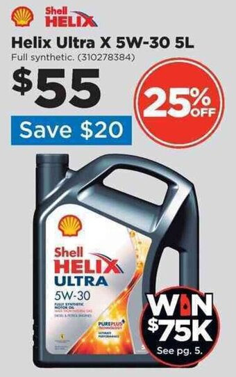 Repco Helix Ultra X 5W-30 5L offer