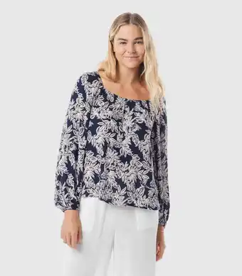 Puff Sleeve Swing Blouse - Piping Hot