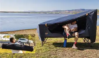 BCF OZtrail Blockout Stretcher Tent offer