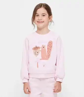 Target Print Crew Neck Jumper - Light Pink Squirrel offer