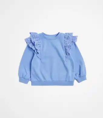 Target Broderie Frill Jumper - Blue offer