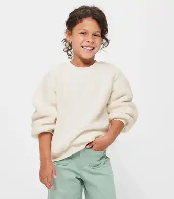 Target Teddy Fleece Jumper - Cream offer