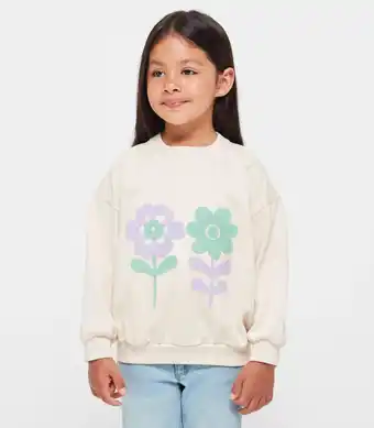 Oversized Boucle Flower Jumper