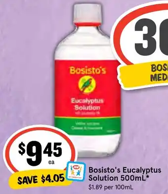 IGA Bosisto's Eucalyptus Solution 500mL offer