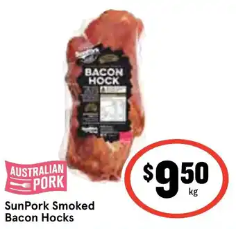 IGA SunPork Smoked Bacon Hocks offer