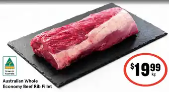 IGA Australian Whole Economy Beef Rib Fillet offer