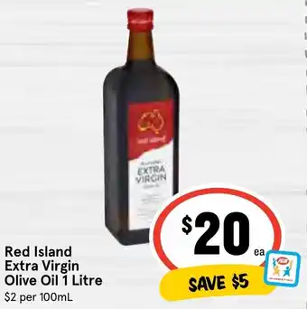 IGA Red Island Extra Virgin Olive Oil 1 Litre offer