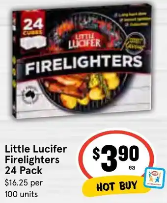 IGA Little Lucifer Firelighters 24 Pack offer