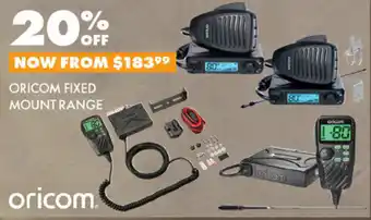 BCF ORICOM FIXED MOUNT RANGE offer