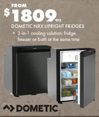 BCF DOMETIC NRX UPRIGHT FRIDGES offer