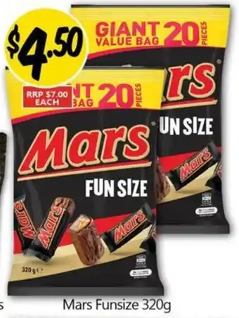 NQR Mars Funsize 320g offer