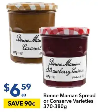 Ritchies Bonne Maman Spread or Conserve Varieties 370-380g offer