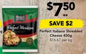 Drakes Perfect Italiano Shredded Cheese 450g offer