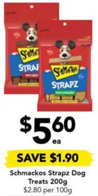 Drakes Schmackos Strapz Dog Treats 200g offer