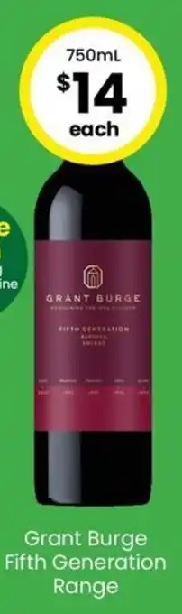 The Bottle O Grant Burge Fifth Generation Range 750mL offer