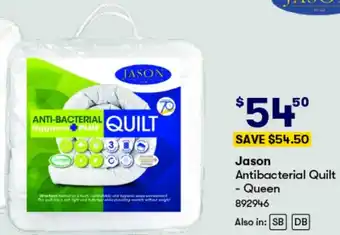 BIG W Jason Antibacterial Quilt - Queen offer