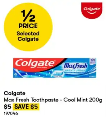 BIG W Max Fresh Toothpaste - Cool Mint 200g offer