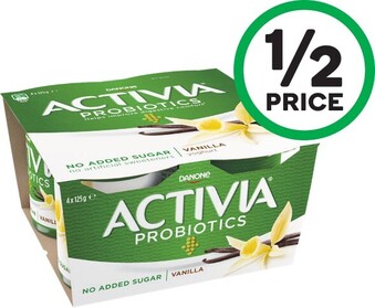 Woolworths Danone Activia Yoghurt 4 x 125g offer