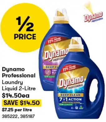 BIG W Dynamo Professional Laundry Liquid 2-Litre offer