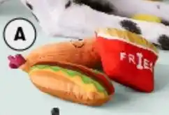 BIG W 3-Pack Plush Dog Toy Fast Food offer